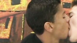Facial loving young Latino ramming his boyfriend raw