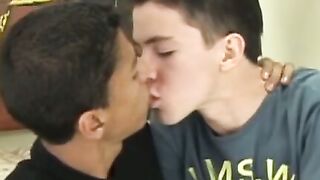 Facial loving young Latino ramming his boyfriend raw