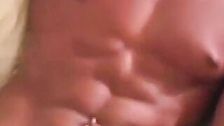 Real black amateur teases with his body and jerks off solo