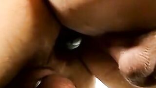 Piss fetish stud rimmed and fucked hard after dildo play