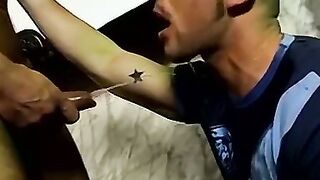 Piss fetish stud rimmed and fucked hard after dildo play