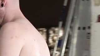 Master fucks blond guy after pouring hot wax over his back