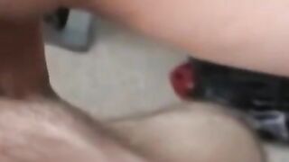 Naughty blonde Janice gets hammered doggy style by Mark