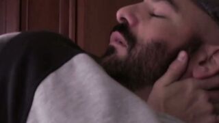 Young gay passionately ass fucked by bald macho daddy