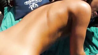 Small tits trans babe Khloe Kay pounded doggystyle outdoor