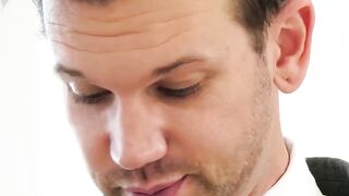 Redhead tranny Shiri Allwood drilled doggystyle after hot BJ