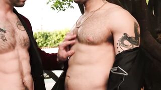 Balls Deep in Bliss Inked Inksmith Rides Curly Haired Stallion to Orgasmic Ecstasy!