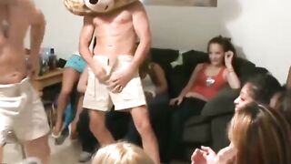 Clothed girl fucked hardcore by stripper in reality video