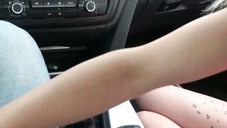 Picked up babe sucks cock and bends over for pussy smashing