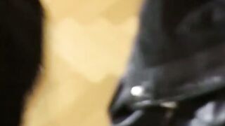 Young amateur teen sucks and rides senior dick in POV