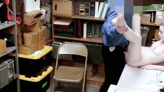 Crook Lexi Lore gives mouth and pussy to avoid prison