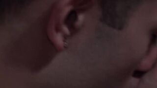 Smooth Latino twink Enzo Mayer moans during hard pounding