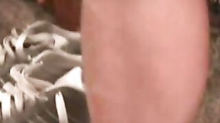 Stunning mature hunk masturbates his big rock hard cock