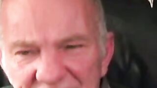 Stunning mature hunk masturbates his big rock hard cock