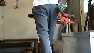 Mature daddy playing with his penis for pleasure and fun