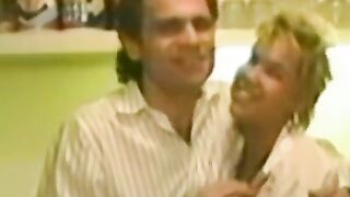 Attractive blonde woman takes it from behind in bed