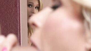 Excellent blonde MILF drilled deep along side a hot teen