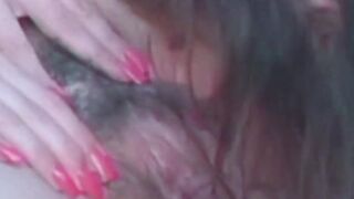 Mature lesbo with big titties get her pussy licked real hard