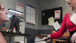 Shemale officer punishes man