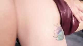 My step sister didn't wear panties on purpose so I couldn't resist her huge ass! How
