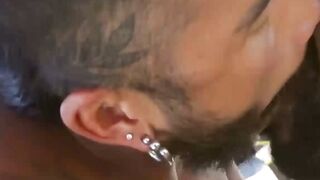 MUSCULAR LEGEND ACE NEWBURYconsumes the ENTIRE PIECE of BLACK GOD for INSANE DEEP THRUSTING!