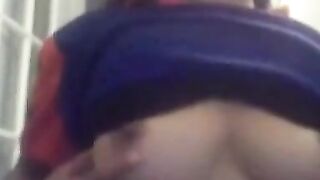 Ebony Amateur with Big Tits on Webcam