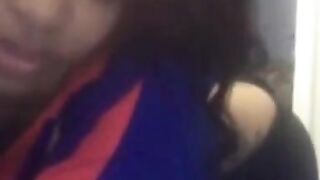 Ebony Amateur with Big Tits on Webcam