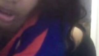 Ebony Amateur with Big Tits on Webcam