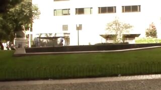 Crazy Russian shemale fucks his ass after blowing dick
