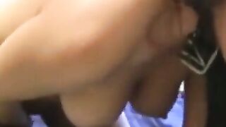 Collared Amateur Brunette's Interracial BBC Encounter