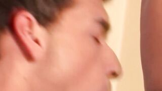 Young jock boyfriends suck cock and eat cum after bareback