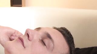 Tattooed jock enjoys footjob and anal play from his masseur