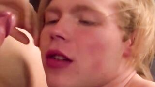 Young teenager Mikolaj jerks off with his horny hung buddy