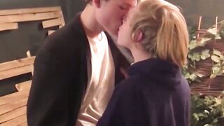 Young teenager Mikolaj jerks off with his horny hung buddy