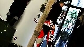 Muscle hunks hardcore threesome bondage spanking and pissing
