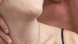 Tattooed tranny Lena Moon doggystyle pounded after blowjob