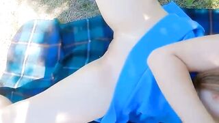 The cutie loves to fuck in nature she ca