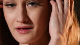Petite Tiffany Tatum is slowly reaching for her delicious pussy while craving sex