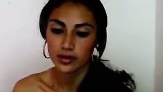 DARK NIPPLE Latina Webcam TEASE Frenzy!