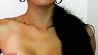 DARK NIPPLE Latina Webcam TEASE Frenzy!
