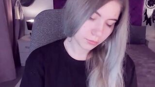 Big tits Ukrainian amateur teen SimaDark spreads pussy on webcam