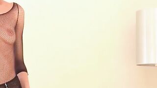 Wicked Euro MILF dresses like total whore for her man