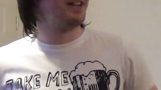 English hottie swallows cum after having her pussy rammed