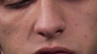 Kinky teen Jairo Diaz sits on a rock hard cock while moaning
