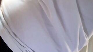 Fat dude shows his dick sucking technique in glory hole room