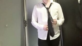 Kinky toys addicted teen Conor Rey masturbates in hot solo