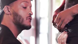 Black hunks Dillon Diaz and Jake Waters sucking BBC mutually