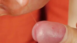 Slim twink Caspar Juarsson masturbates with his cock