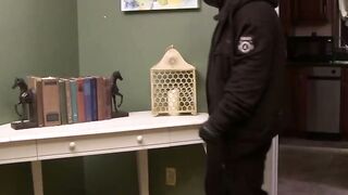 Andrew aggressively slams his ass to an explosive orgasm