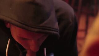 Handsome gay in jokcstrap anally fucked by big cocked homo